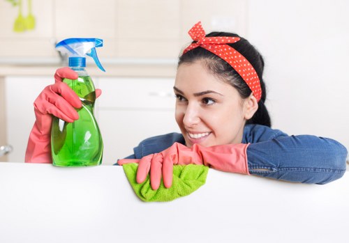 Professional cleaning of a renovated interior after builders work