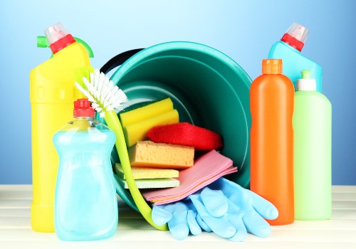 Detailed post-construction cleaning of a kitchen and surfaces